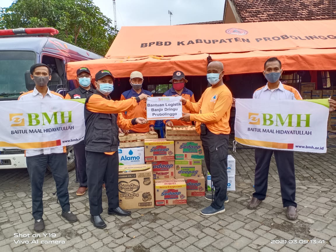 Ada Banjir Probolinggo, Laznas BMH Langsung Kirimkan Bantuan