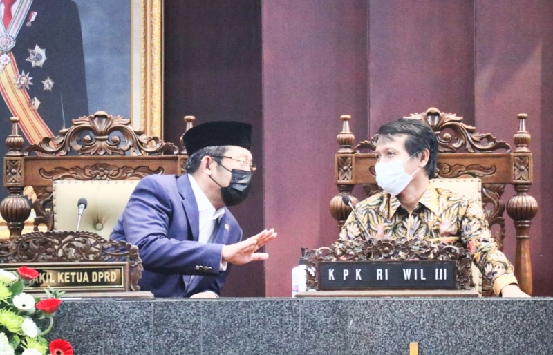 KPK Datangi DPRD Jatim, Sahat: Sinergi Positif