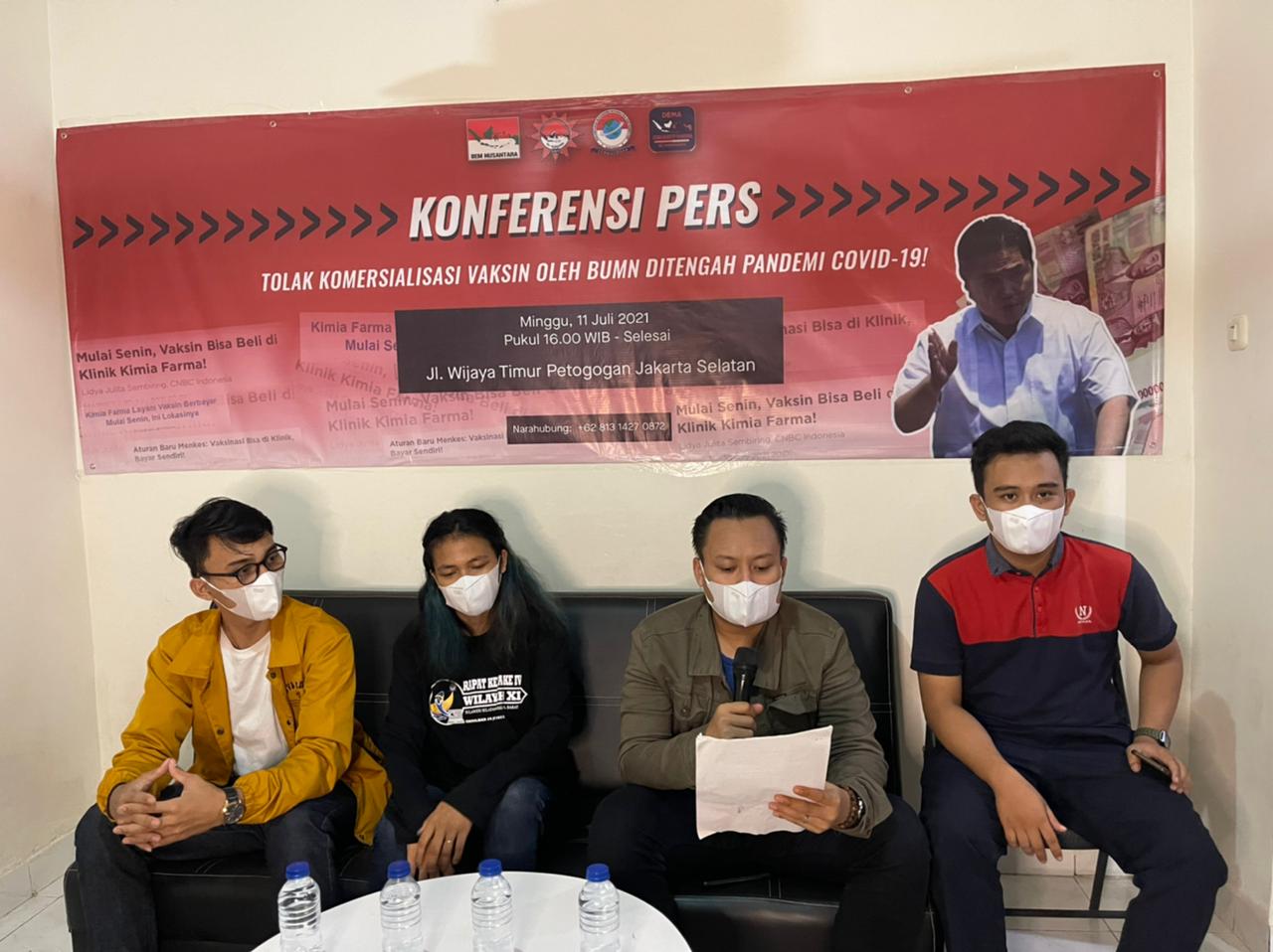 Mahasiswa Kecam Kebijakan BUMN Jual Vaksin Covid-19
