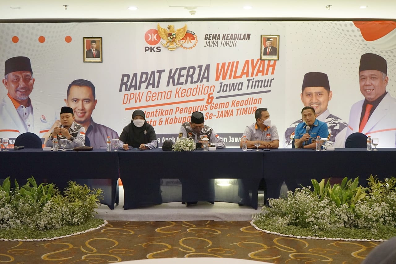 Rakerwil Gema Keadilan Jatim Ajak Milenial Perjuangkan NKRI Melalui Parlemen dari PKS
