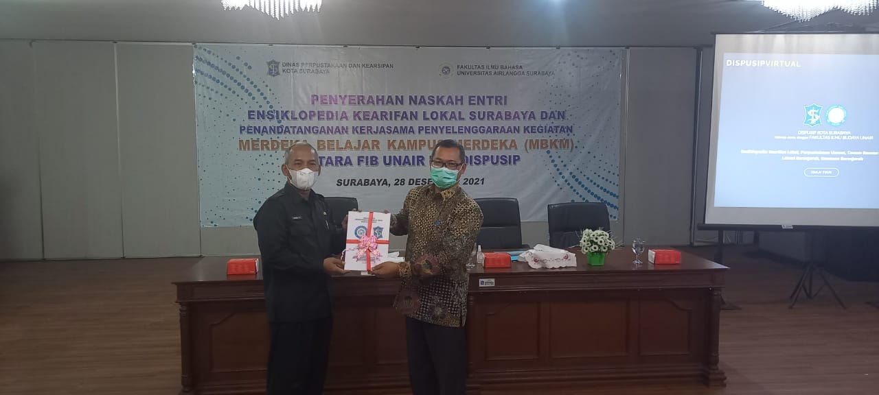Dispusip Surabaya Gandeng FIB Unair Lestarikan Kearifan Lokal