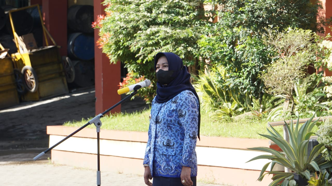Pimpin Apel Di Dinas PUPRPRKP, Ning Ita Ajak Terus Melangkah Dan Berbenah