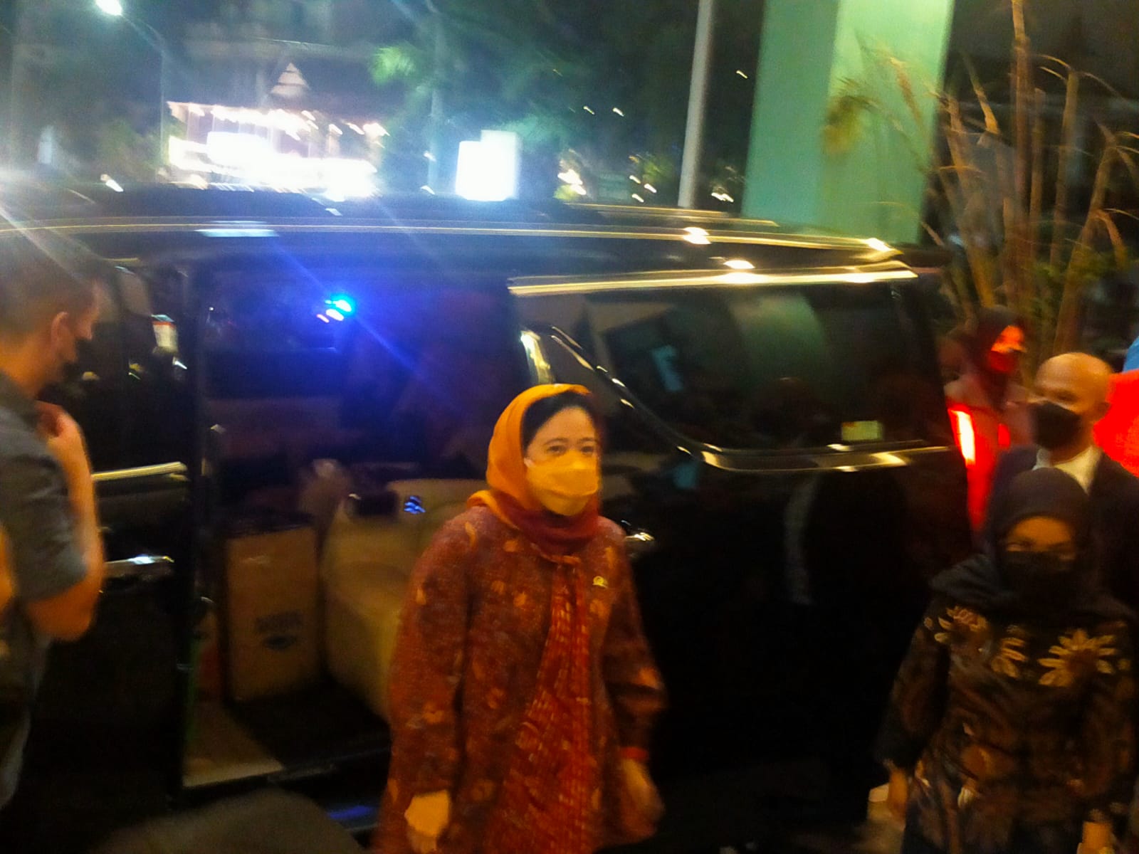 Awali Lawatan ke Jatim, Puan Maharani Sowan PWNU