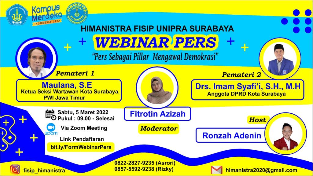Angkat Peran Pers, Unipra Akan Gelar Webinar