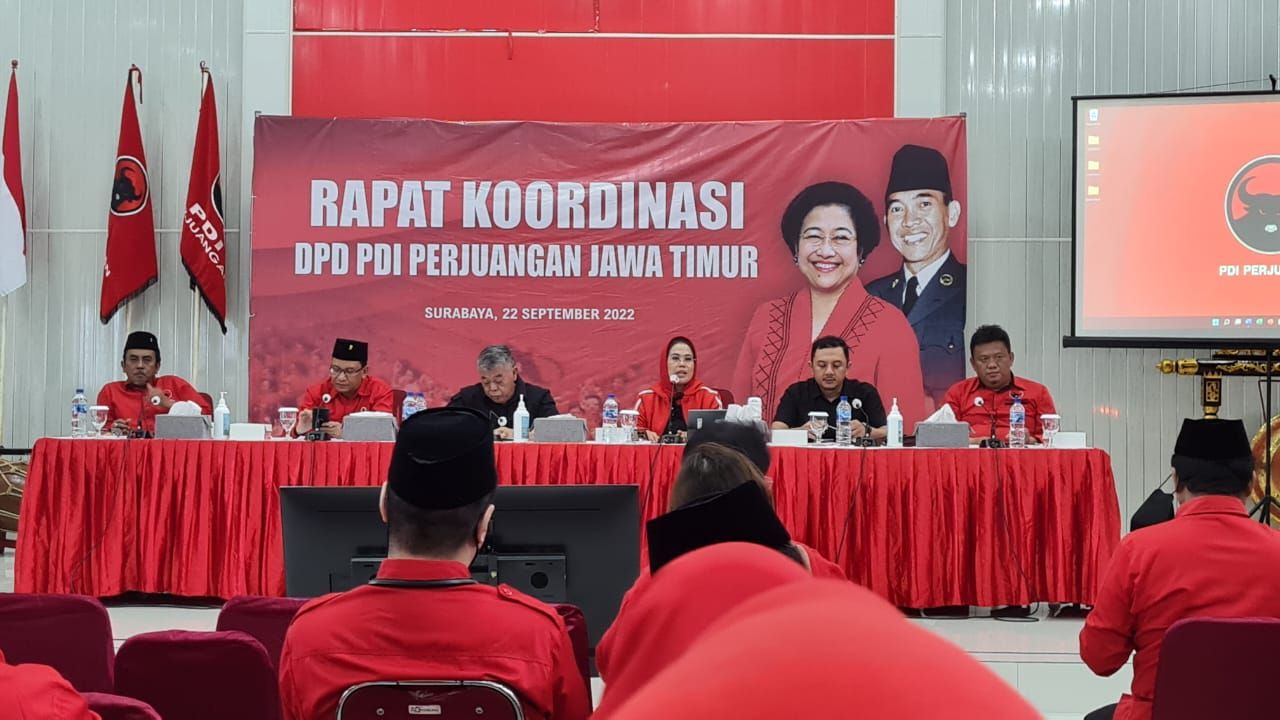Matangkan Persiapan Pemilu 2024, PDI Perjuangan Jatim Gelar Rakor