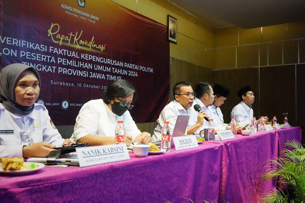 KPU Jatim Samakan Persepsi Bersama Parpol dan Stakeholder