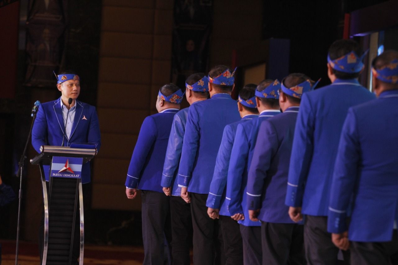 Pelantikan Pengurus DPC Demokrat se-Jatim, AHY Bawa Kabar Baik dan Buruk