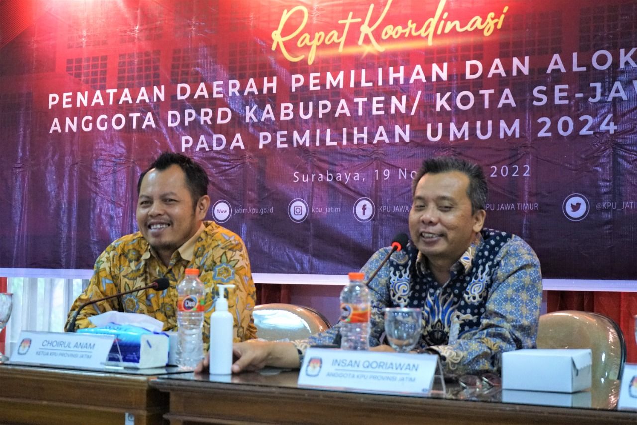 38 KPU di Jatim Paparkan Rancangan Penataan Dapil dan Alokasi Kursi Anggota DPRD