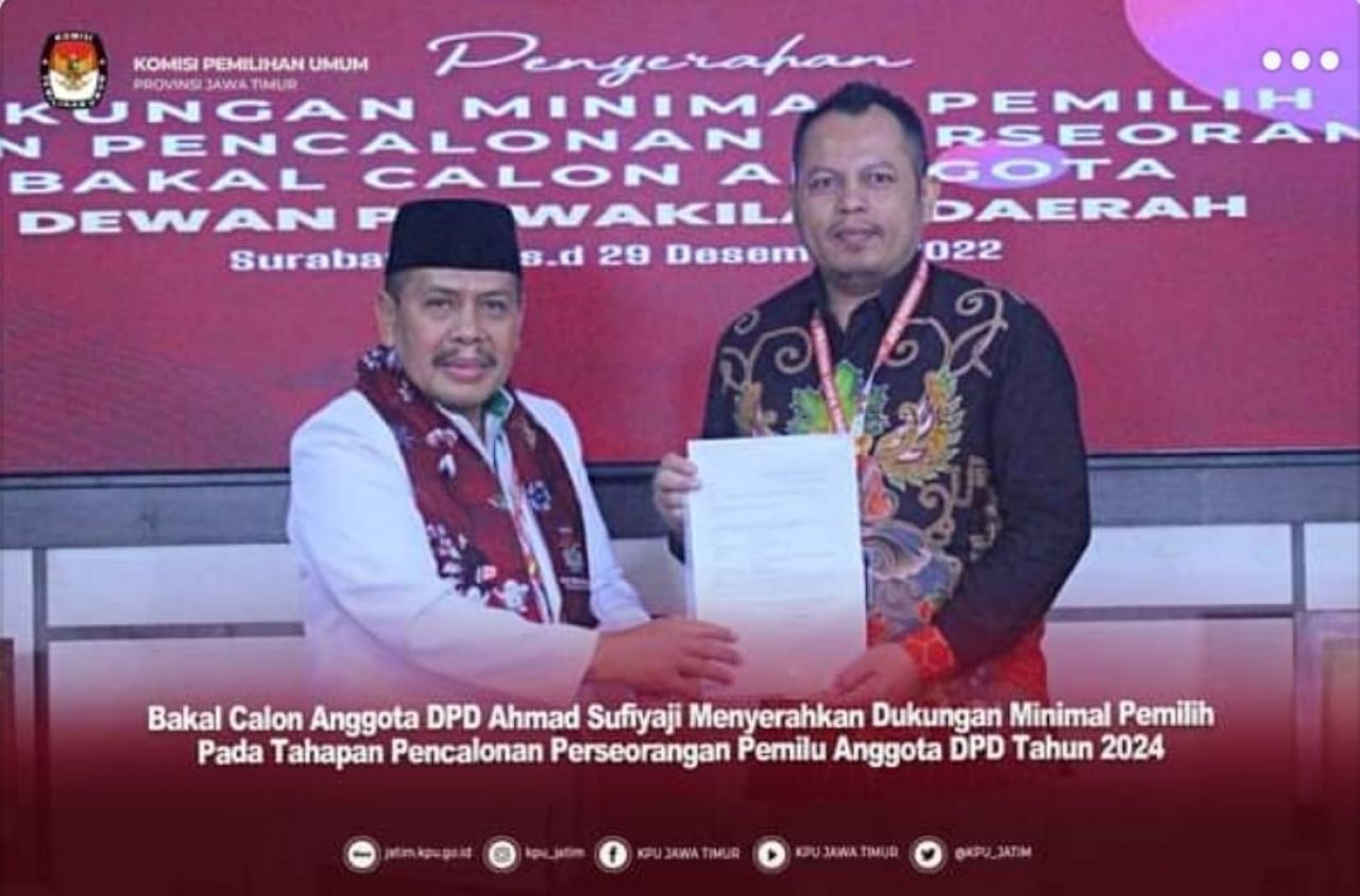 KH. Ahmad Sufiyaji Maju Calon DPD RI, Begini Nawaitunya