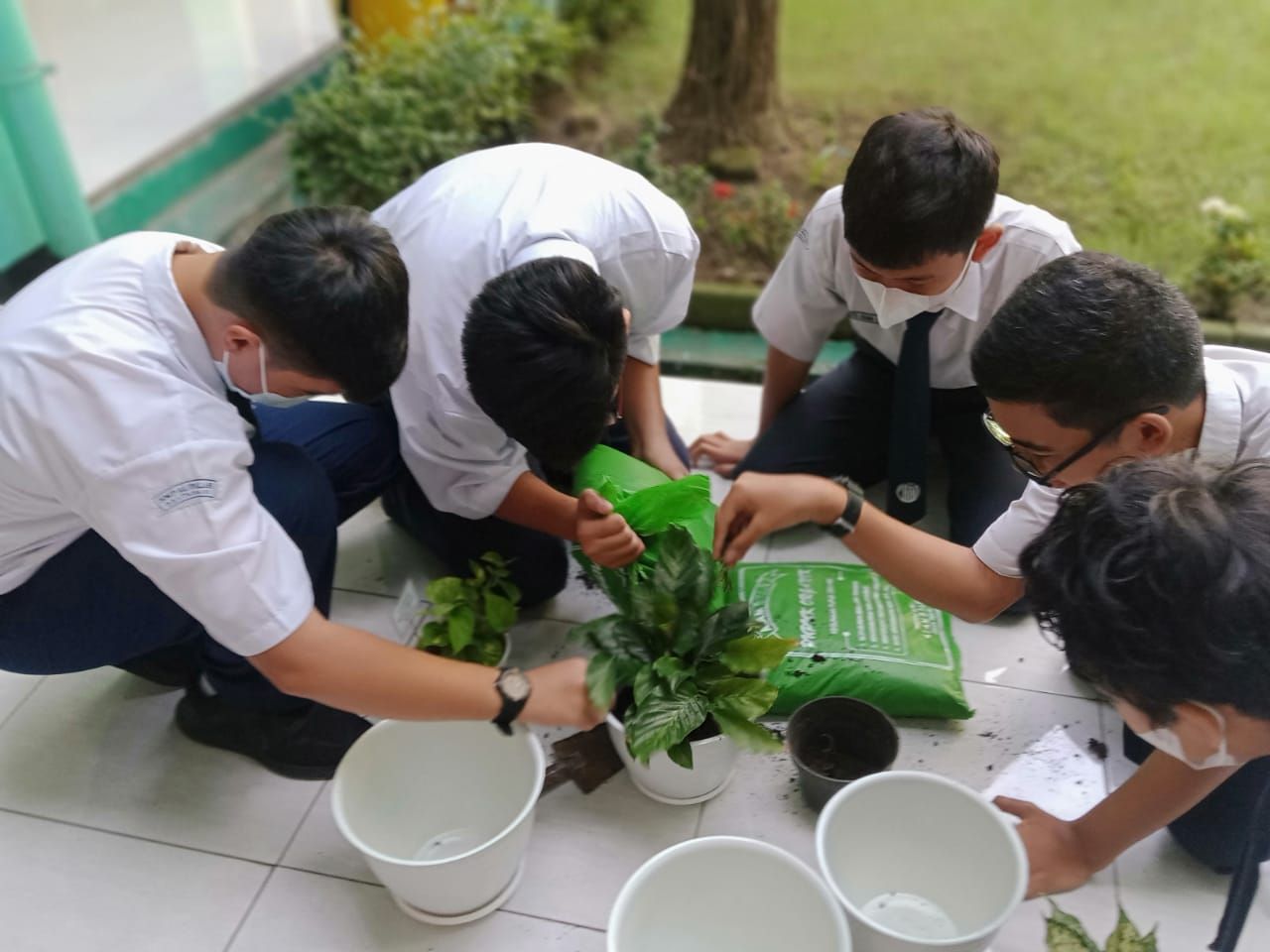 SMP Al Falah Deltasari Sidoarjo Gelar Gerakan Sejuta Pohon