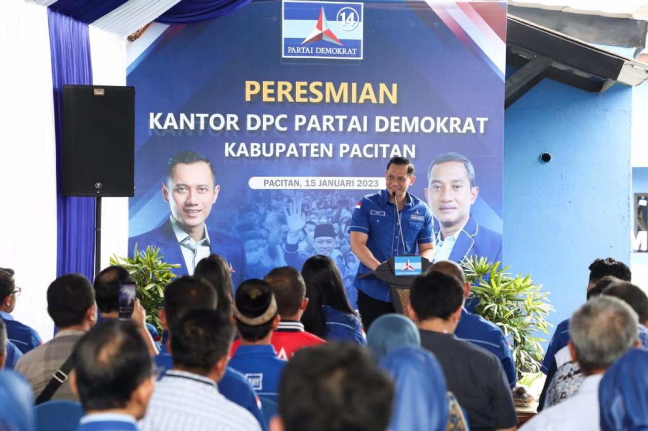 AHY Resmikan Kantor DPC Pacitan, Ini Harapannya