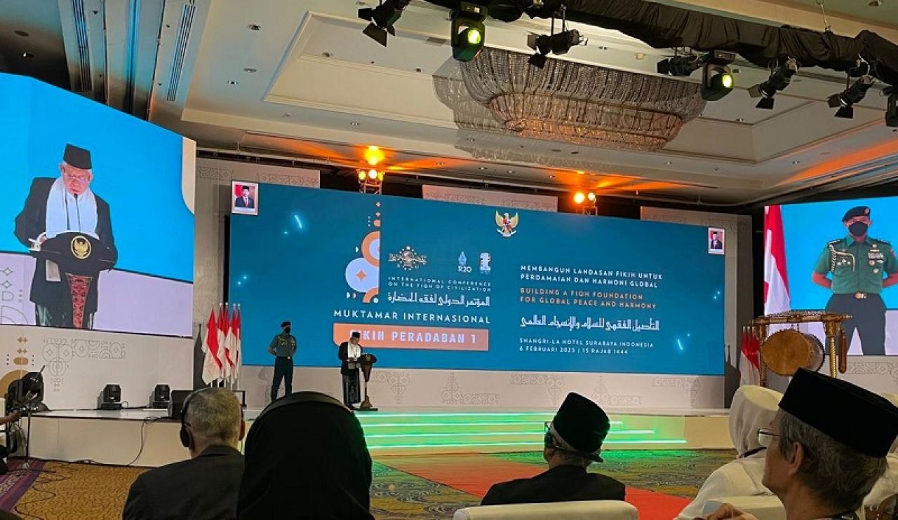 Pesan Wapres KH Ma'ruf Amin di Muktamar Internasional Fiqih Peradaban