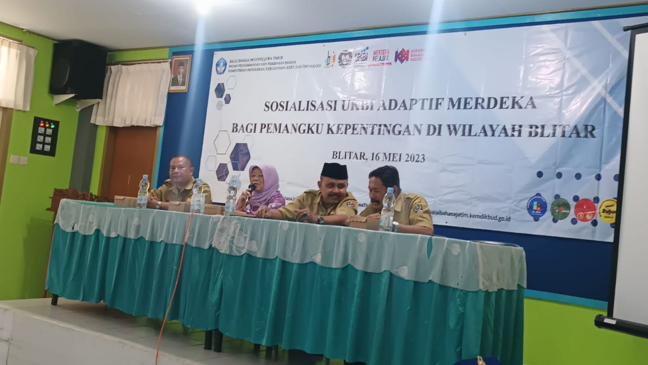 Balai Bahasa Jatim  Gelar Sosialisasi UKBI Adaptif Merdeka di Blitar, Ini Targetnya