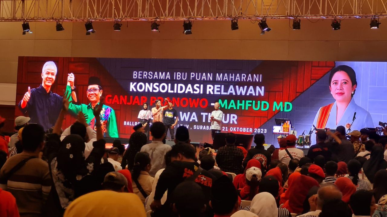 Puan Maharani Target Ganjar - Mahfud Menang 60 Persen di Jatim, Relawan Jokowi Kecewa