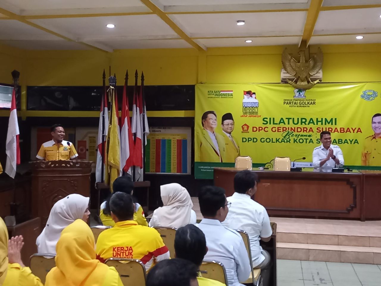 Golkar-Gerindra Surabaya Silaturahmi, Sepakat Menangkan Prabowo-Gibran di Kota Pahlawan