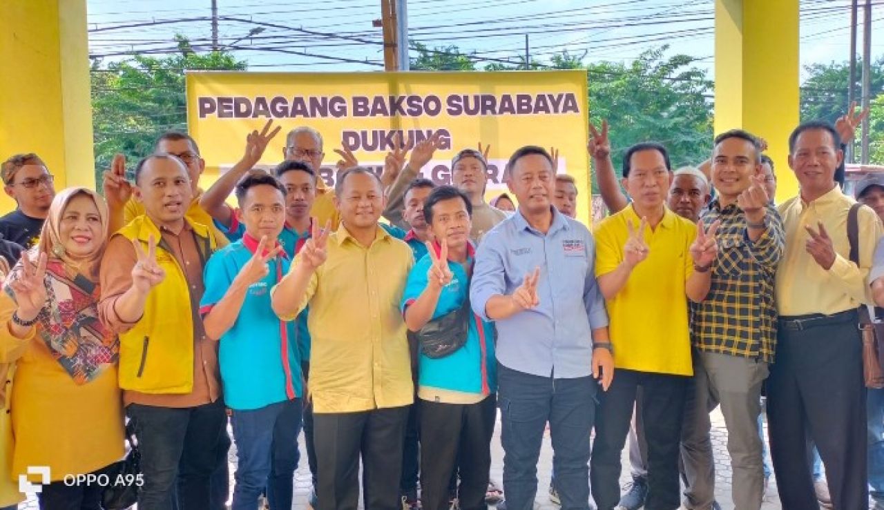 Penjual Bakso Dukung Prabowo-Ganjar, Golkar Jatim Janjikan Ini