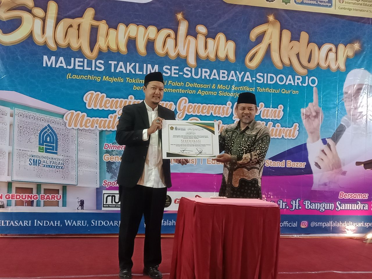 SMP Al Falah Deltasari Gelar Silaturrahim Akbar Majelis Taklim Surabaya-Sidoarjo