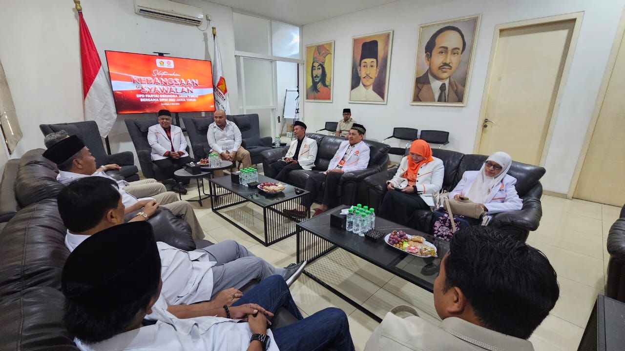 PKS Jatim Datangi Kantor Gerindra, Siap Berkolaborasi Membangun Jawa Timur