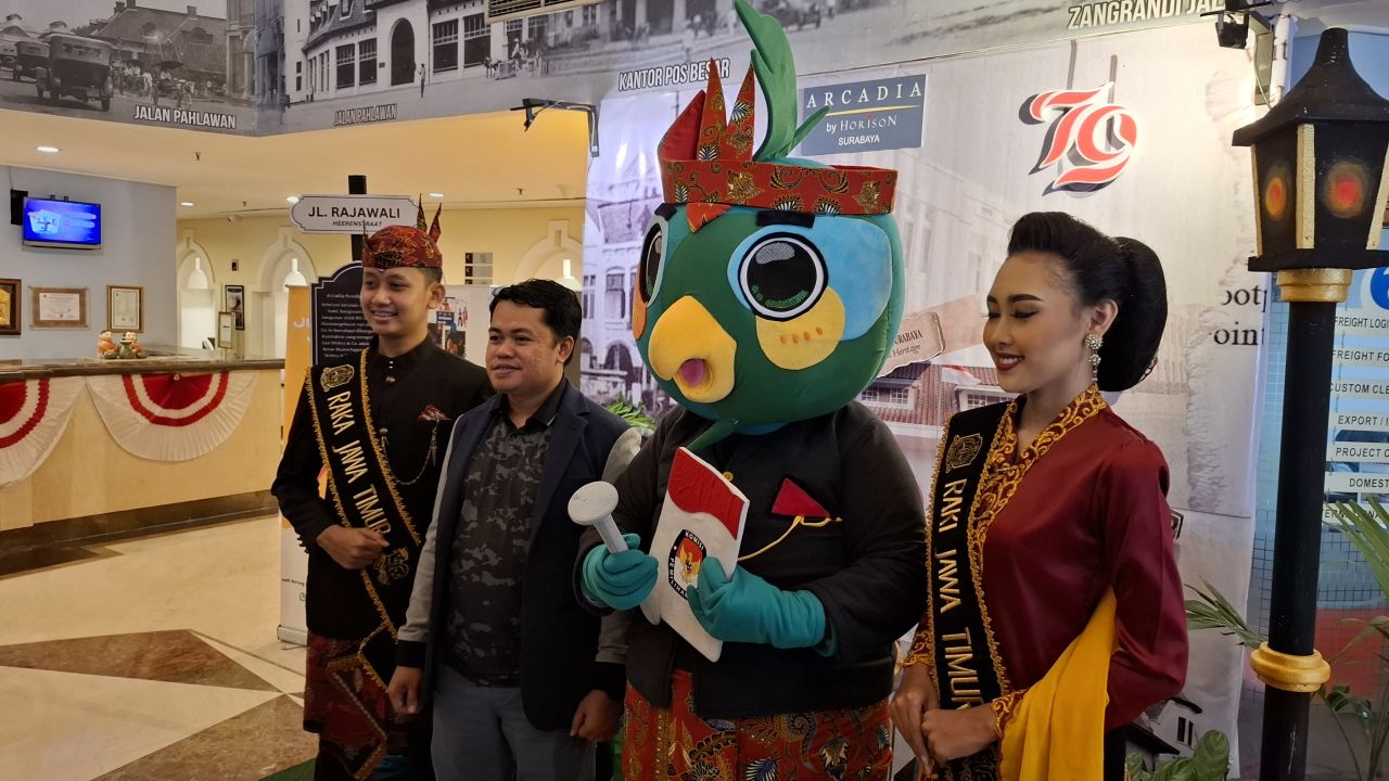 KPU Jatim Gelar Sosialisasi 39 Maskot Pilkada 2024