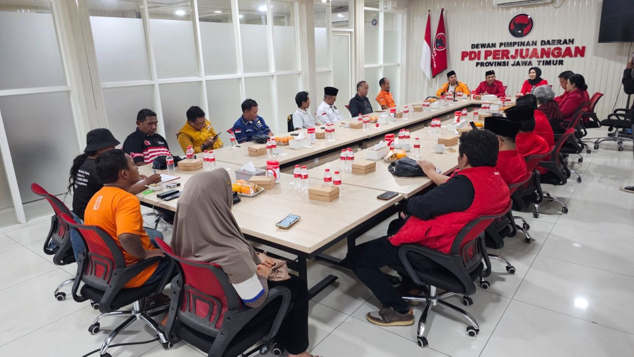 Koalisi Partai Non-Parlemen Kunjungi Kantor PDIP Jatim, Ini yang Dibahas