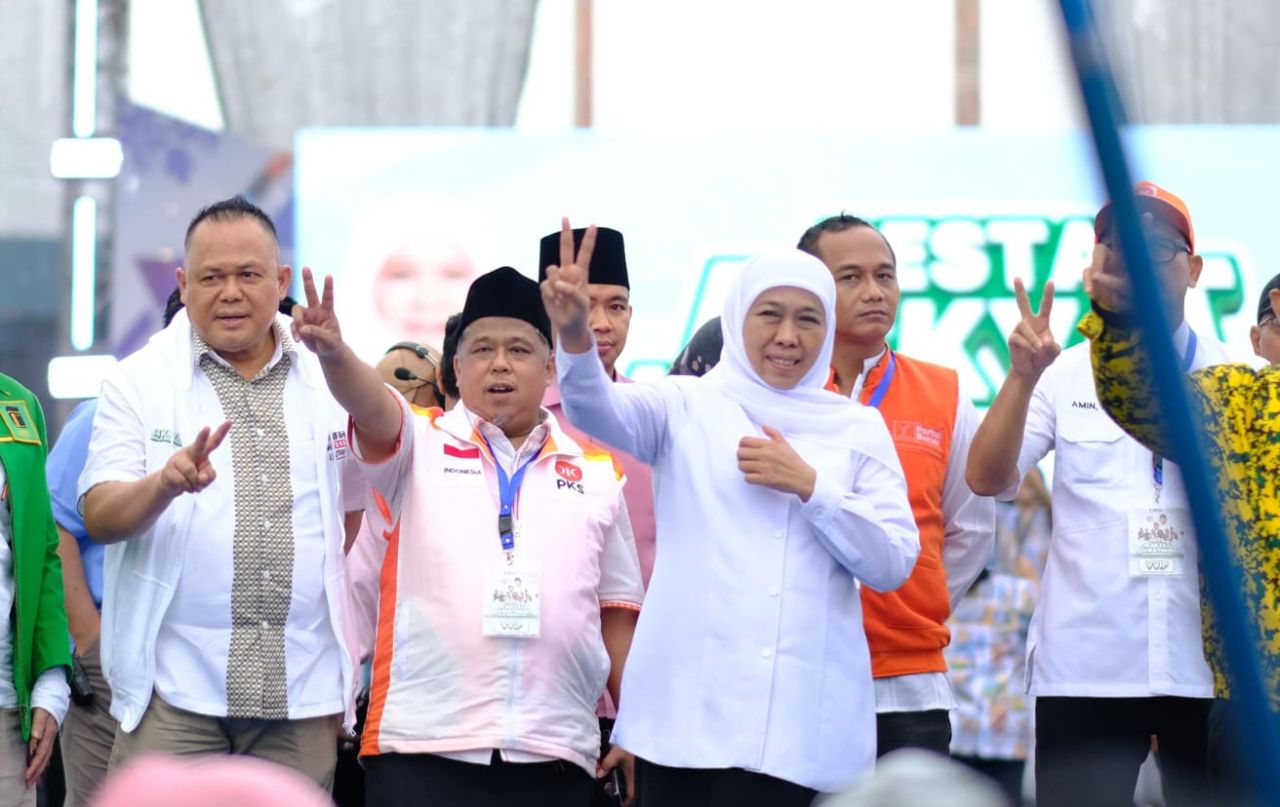 PKS Jatim Hadiri Kampanye Akbar di Jember, Kang Irwan: Komitmen Menangkan Khofifah-Emil