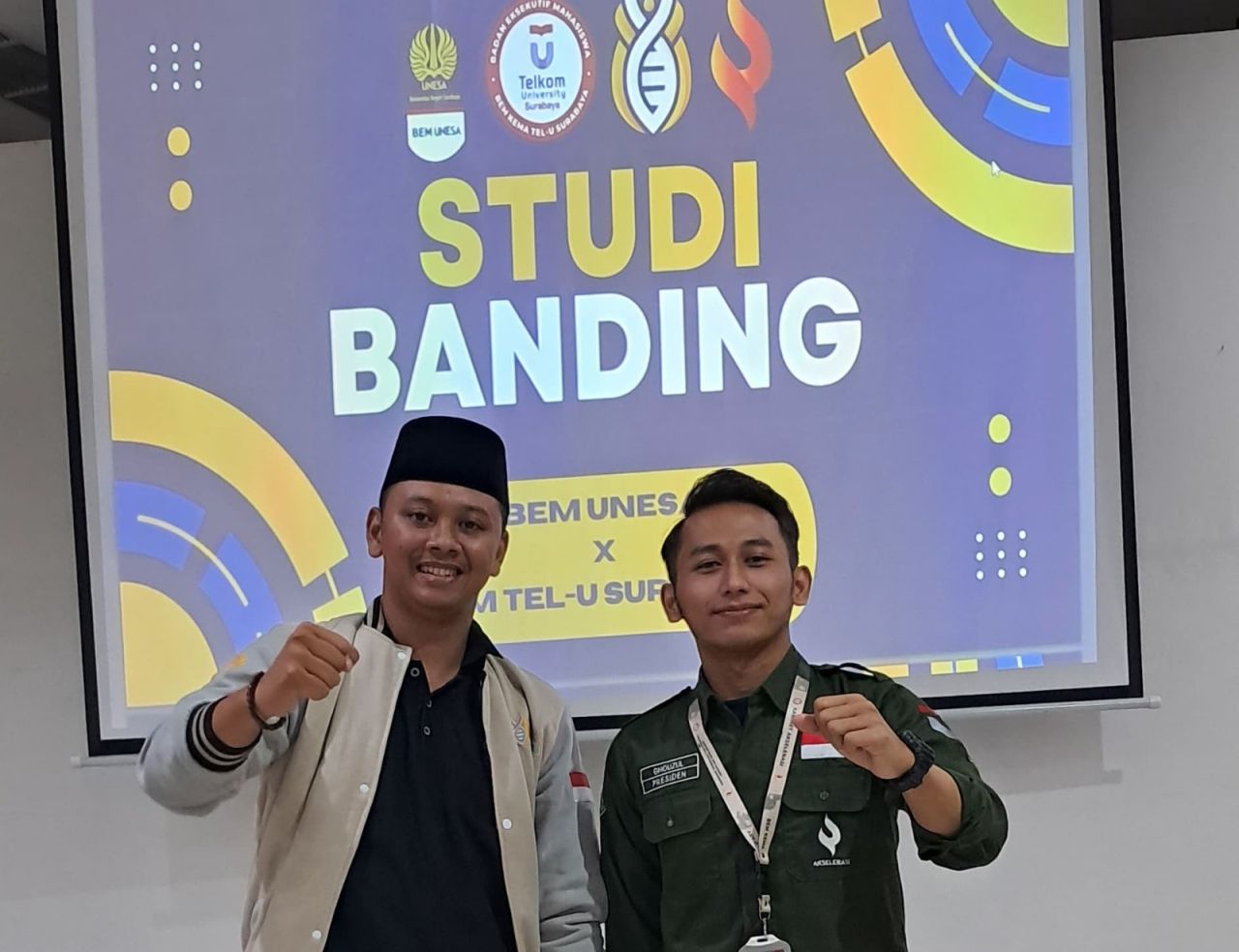 BEM UNESA dan BEM Telkom University Sepakat Mengawal Demokrasi dan Pilkada Damai 2024