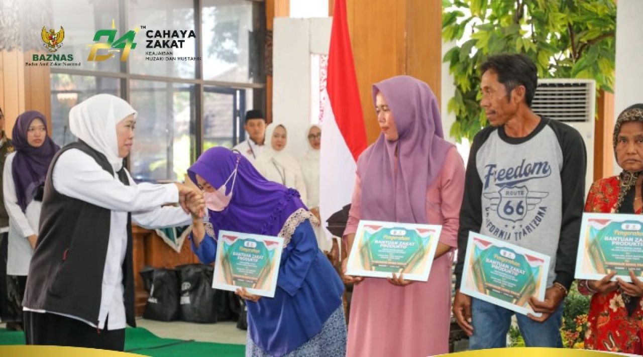 Khofifah Apresiasi Peran Baznas Salurkan Zakat Produktif untuk Kesejahteraan Masyarakat