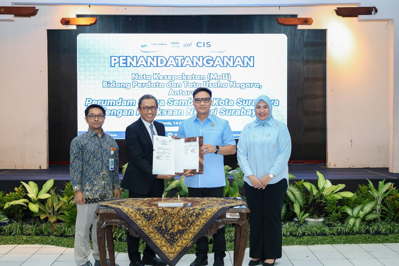 Sinergi Terjaga, Layanan Air Minum di Surabaya Makin Jaya